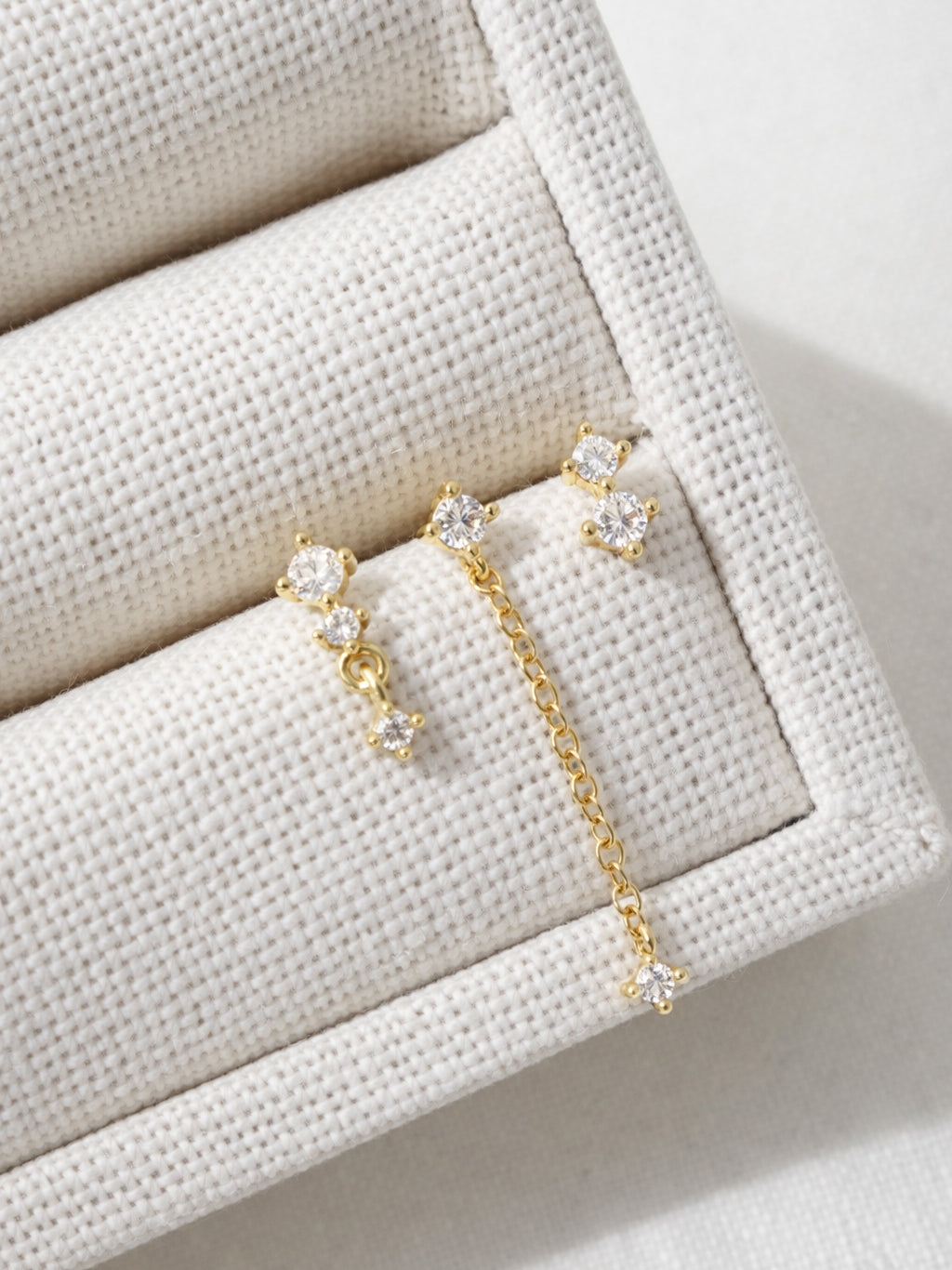 True Romantics Gold Stacker Earring Set