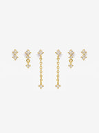 True Romantics Gold Stacker Earring Set