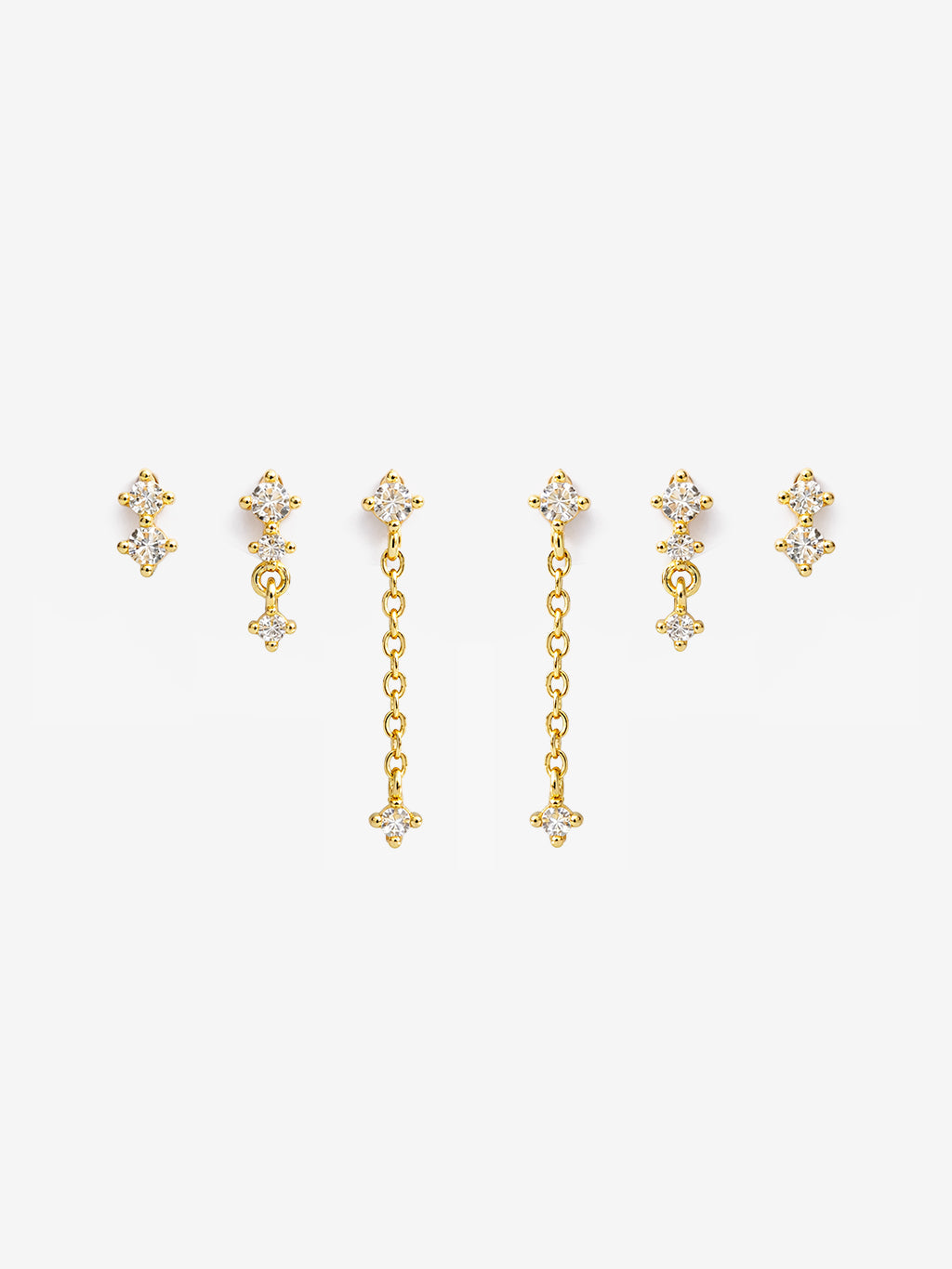 True Romantics Gold Stacker Earring Set
