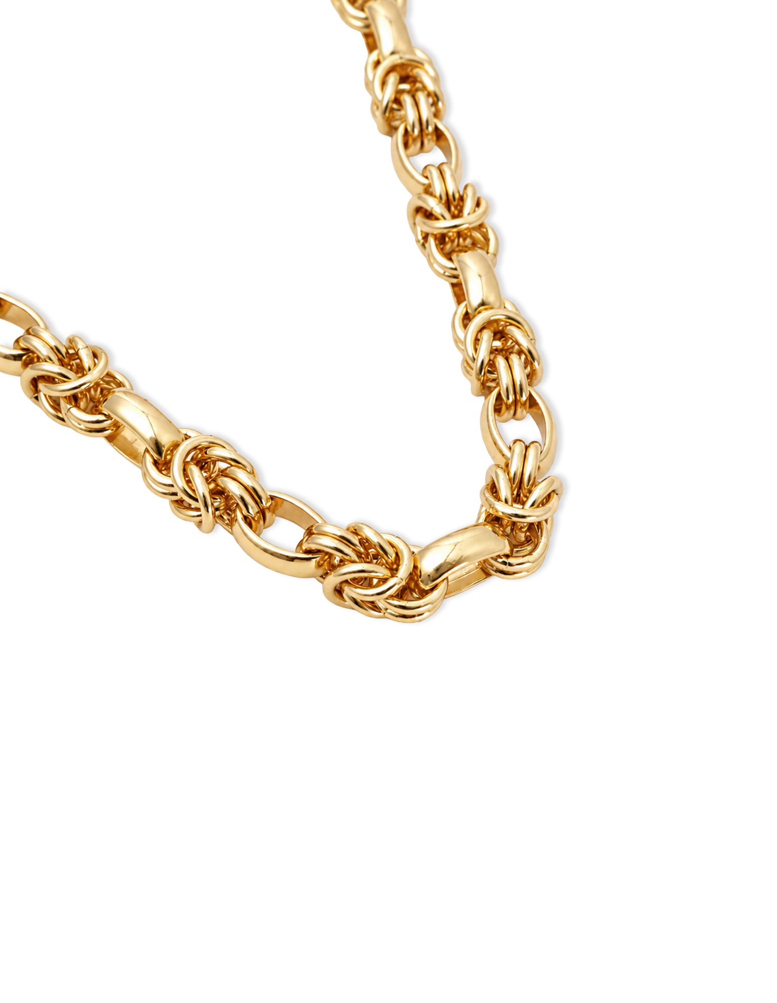 Rope Chain Necklace - 18K Gold Plated