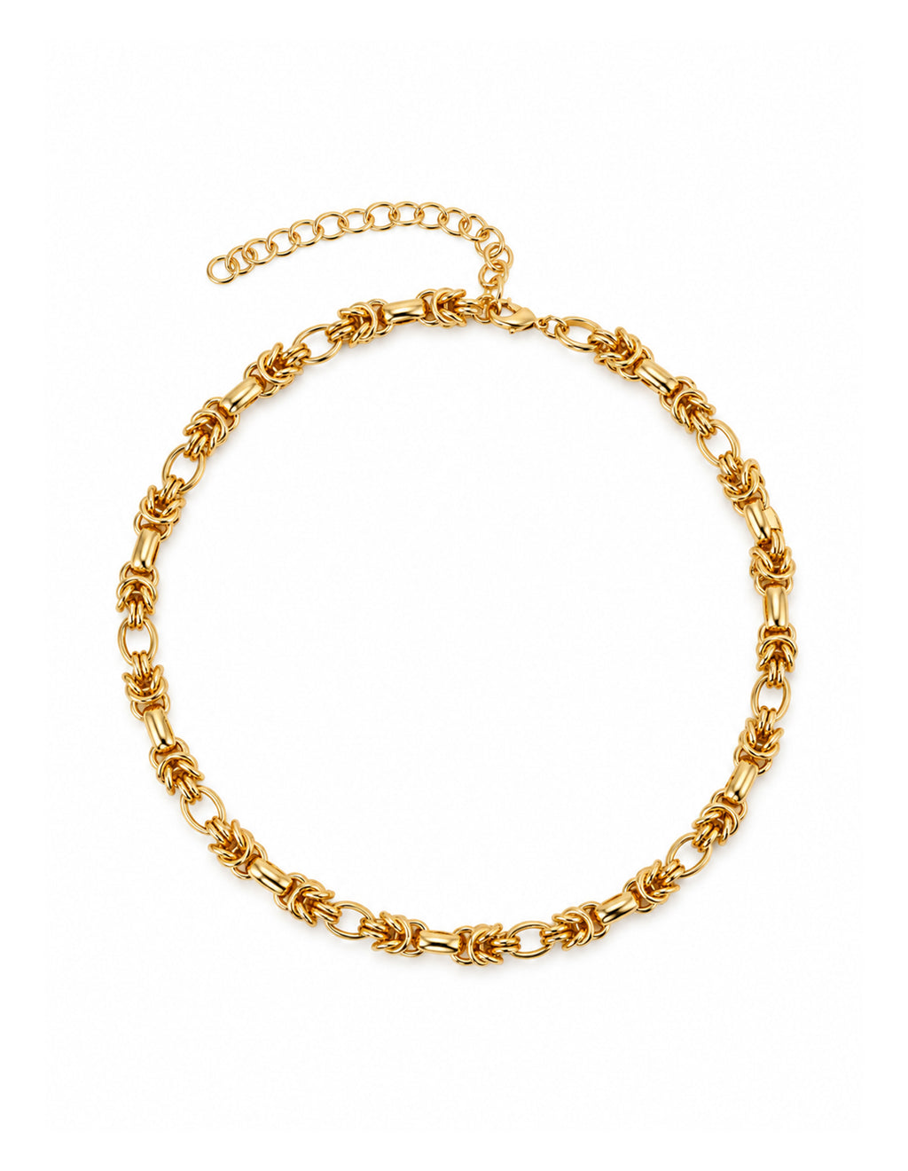 Rope Chain Necklace - 18K Gold Plated