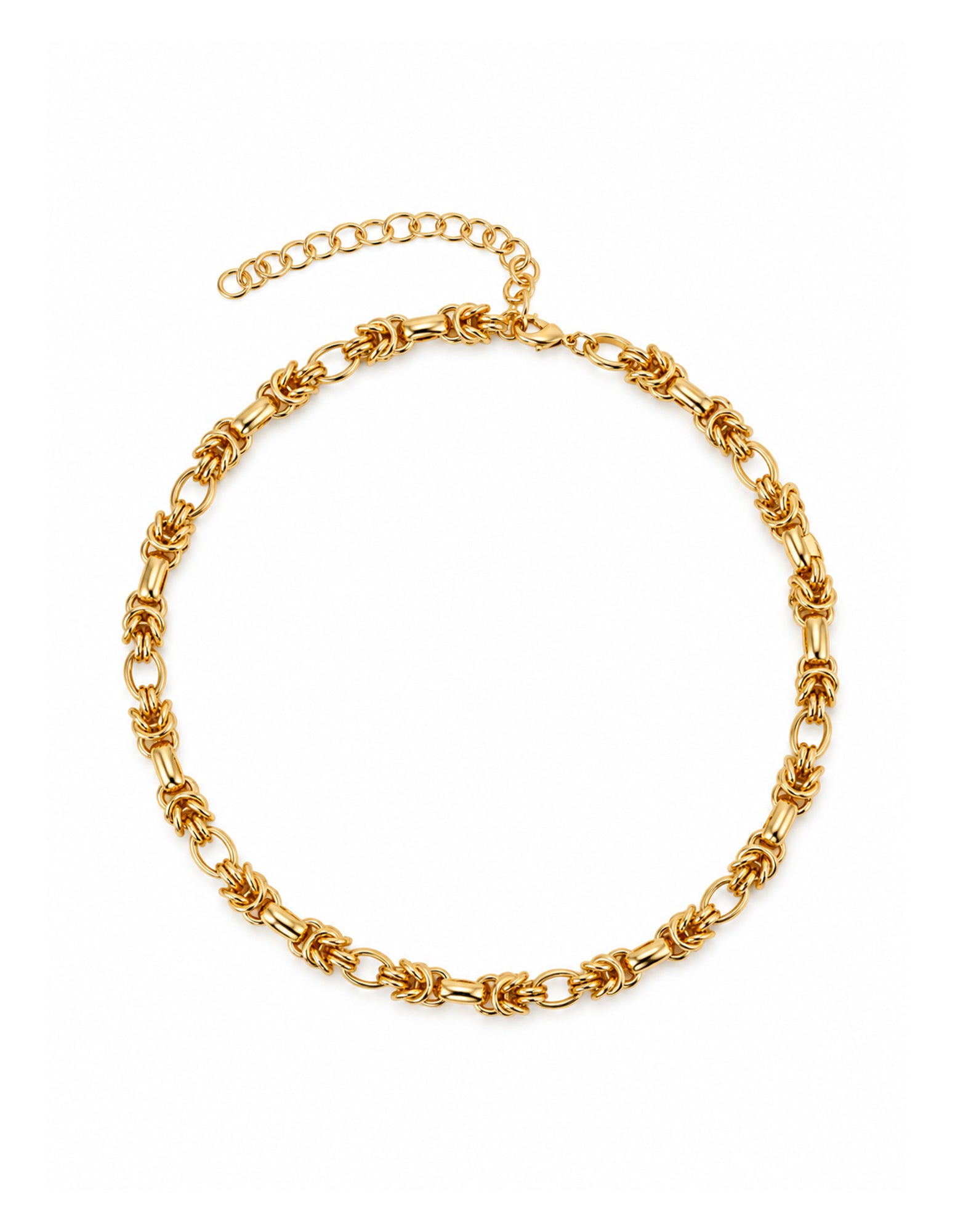 Rope Chain Necklace - 18K Gold Plated