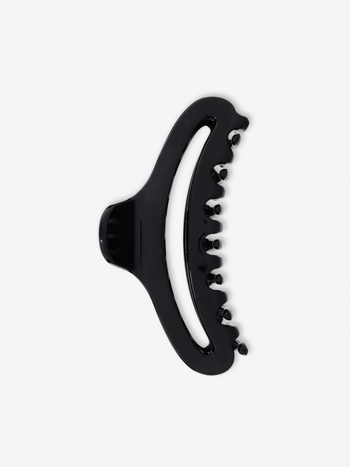 Zen Oval Hair Claw Clips - Black
