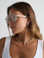 Giselle Aviator Sunglasses - Grey